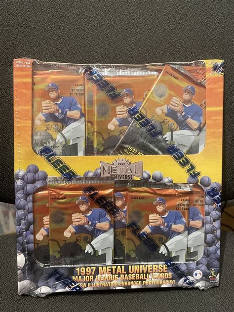 1997 fleer metal universe baseball box|metal universe baseball checklist.